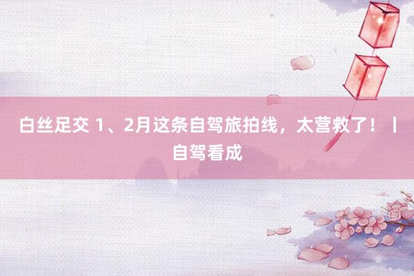 白丝足交 1、2月这条自驾旅拍线，太营救了！丨自驾看成